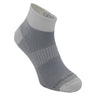 Wrightsock Coolmesh II Quarter Socks  -  Small / Light Grey White / Single Pair