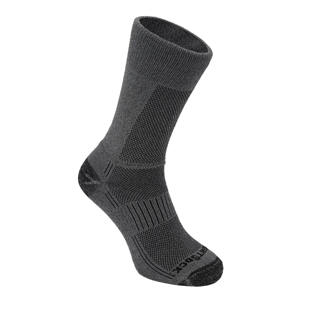 Wrightsock Coolmesh II Crew Socks  -  Small / Ash Twist