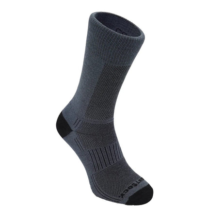 Wrightsock Double-Layer Coolmesh II Lightweight Crew Socks  -  Small / Grey