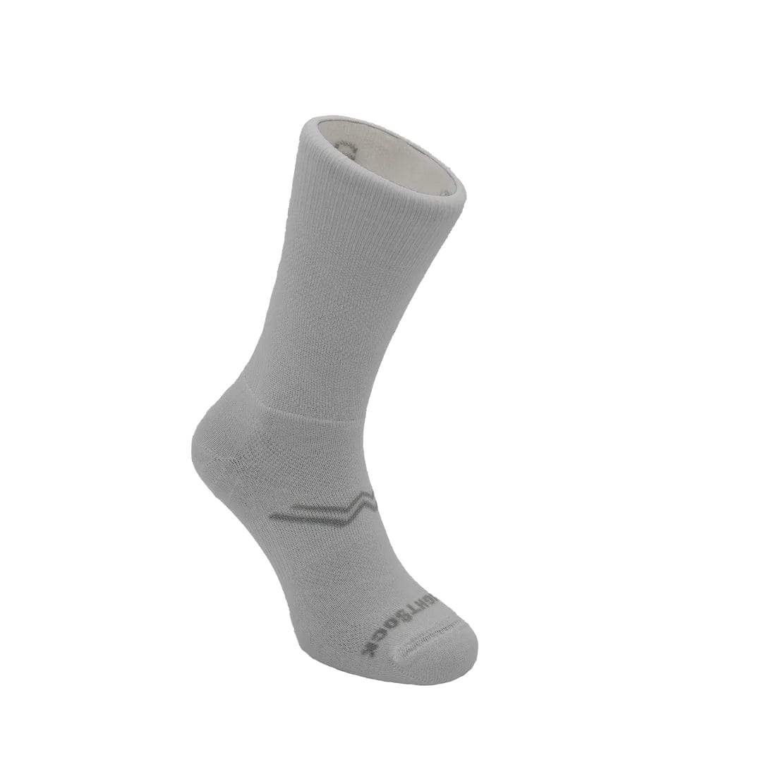 Wrightsock Coolmesh II Crew Socks  -  Small / White/Grey