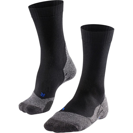 FALKE Mens TK2 Explore Cool Trekking Crew Socks  -  39-41 / Black/Mix