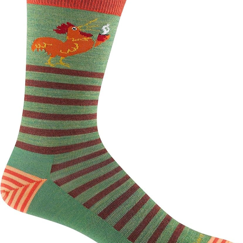 Darn Tough Mens Animal Haus Crew Lightweight Lifestyle Socks  -  Medium / Willow