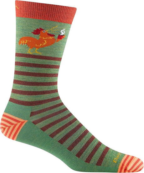 Darn Tough Mens Animal Haus Crew Lightweight Lifestyle Socks  -  Medium / Willow