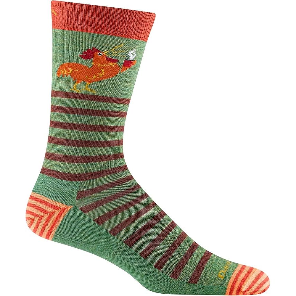 Darn Tough Mens Animal Haus Crew Lightweight Lifestyle Socks - Medium / Willow