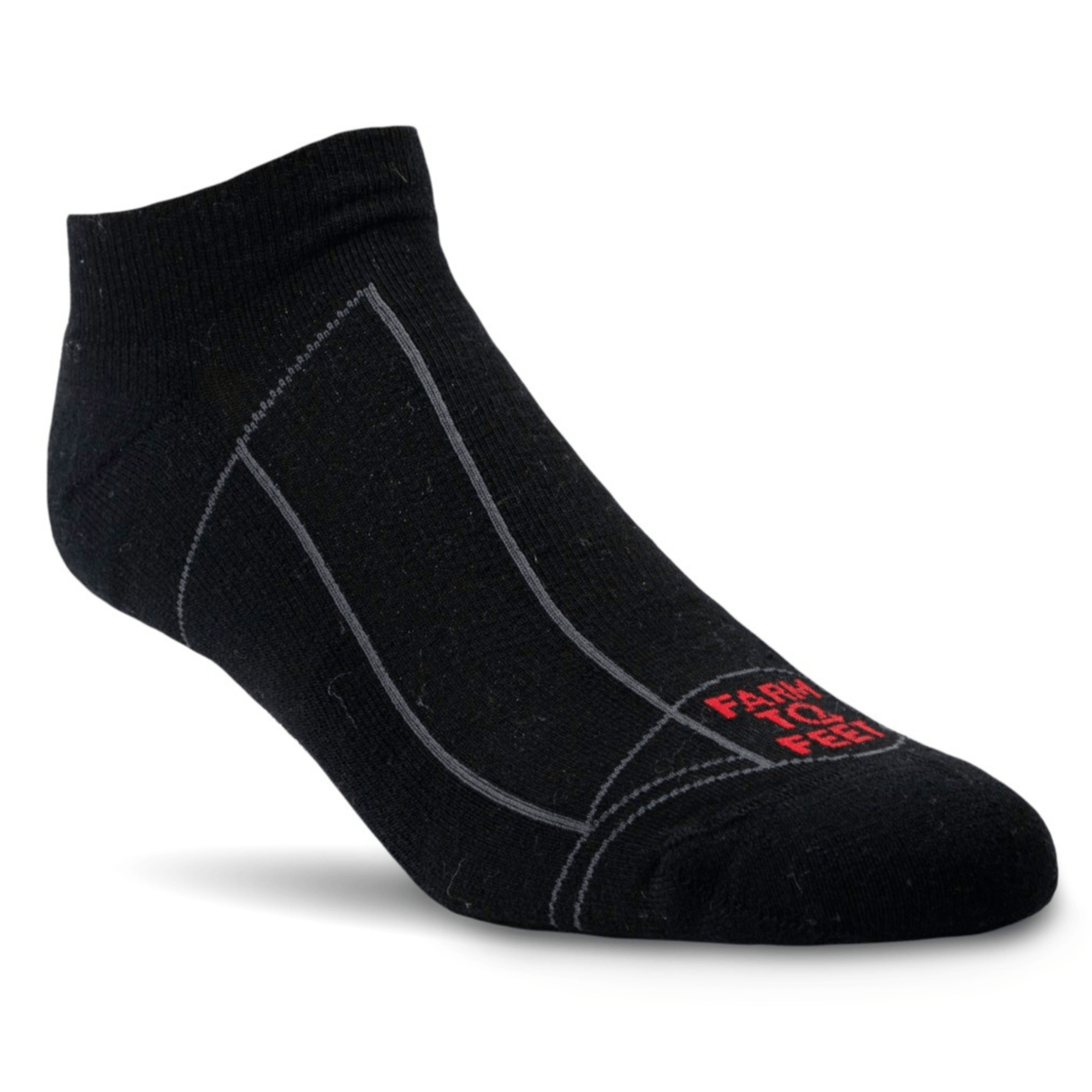 Farm to Feet Greensboro Lightweight Low Socks - Medium / Black