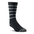 Woolrich Cotton Stripe Ragg Socks  -  Large / Carbon Aluminum