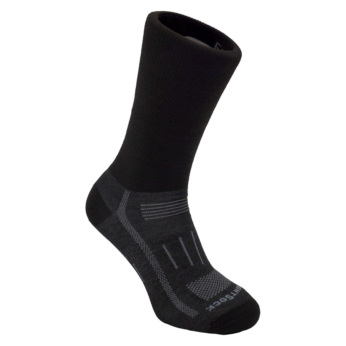 Wrightsock Double-Layer Endurance Crew Socks  -  Medium / Black