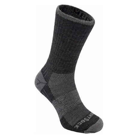 Wrightsock Double-Layer Merino Escape Midweight Crew Socks  -  Small / Gray/Smoke