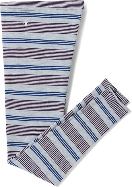 Smartwool Kids Classic Thermal Merino Base Layer Bottoms - Clearance  -  Large / Winter Sky Multi Stripe