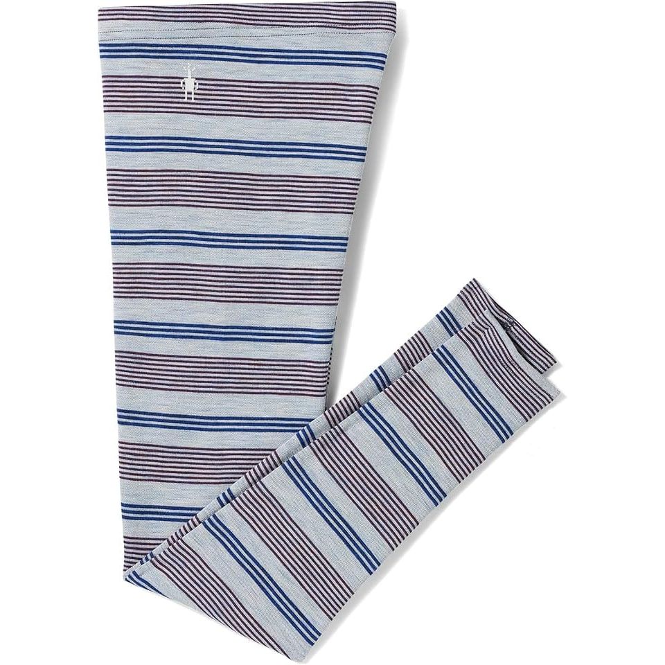 Smartwool Kids Classic Thermal Merino Base Layer Bottoms - Clearance - Large / Winter Sky Multi Stripe