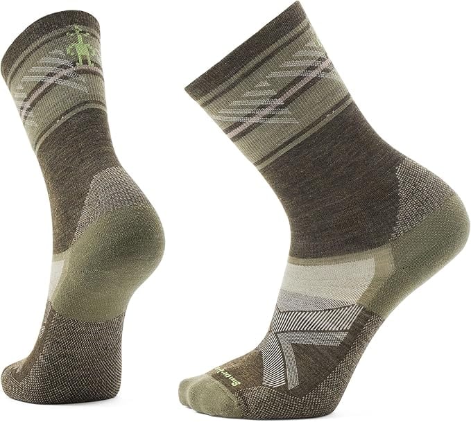 Smartwool Mens Bike Cold Weather Crew Socks  -  Medium / Military Olive