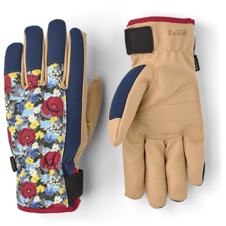 Hestra DuraTan Flex Work Gloves  -  6 / Floral/Tan