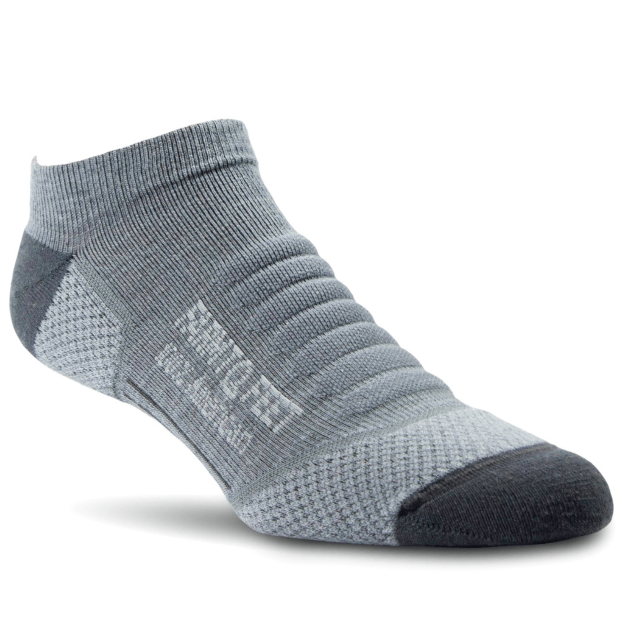 Farm to Feet Damascus Light Cushion No-Show Tab Hiking Socks  -  Small / Charcoal