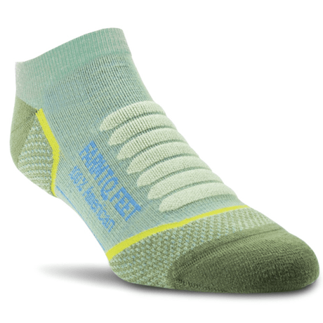 Farm to Feet Damascus Light Cushion No-Show Tab Hiking Socks  -  Small / Loden Frost
