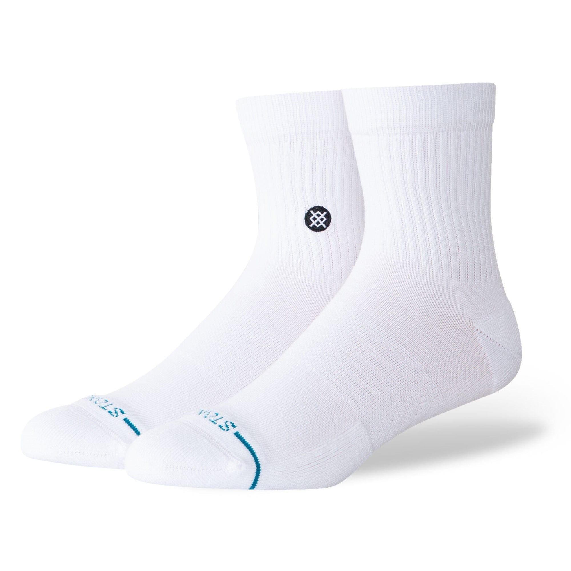 Stance Icon Quarter Socks  -  Medium / White