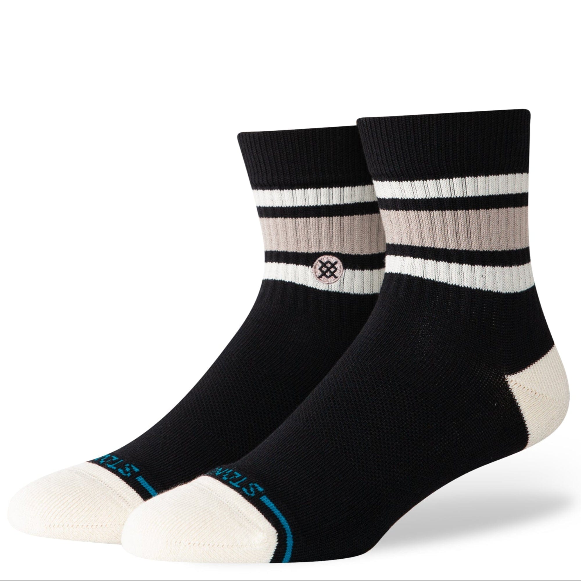 Stance Boyd Quarter Socks  -  Medium / String Grey