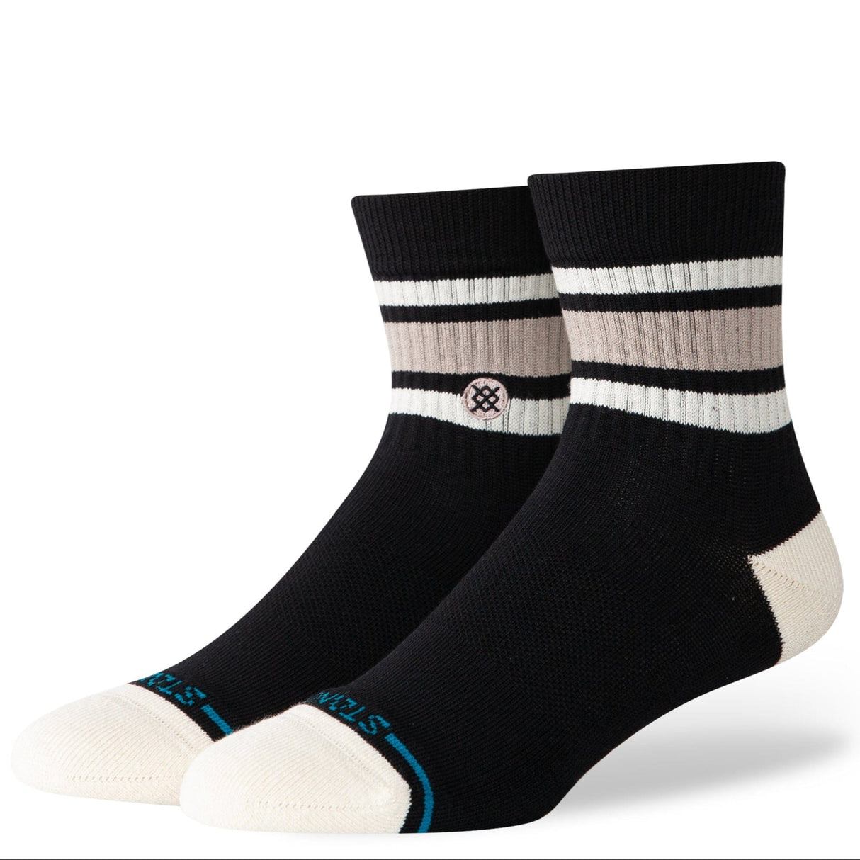 Stance Boyd Quarter Socks  -  Medium / String Grey