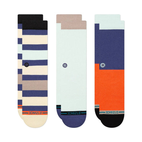 Stance Bayside Crew 3-Pack Socks  -  Medium / Multi