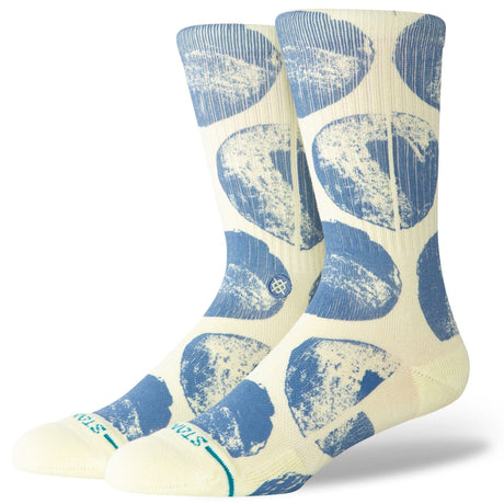 Stance Pop Dot Crew Socks  -  Medium / Butter