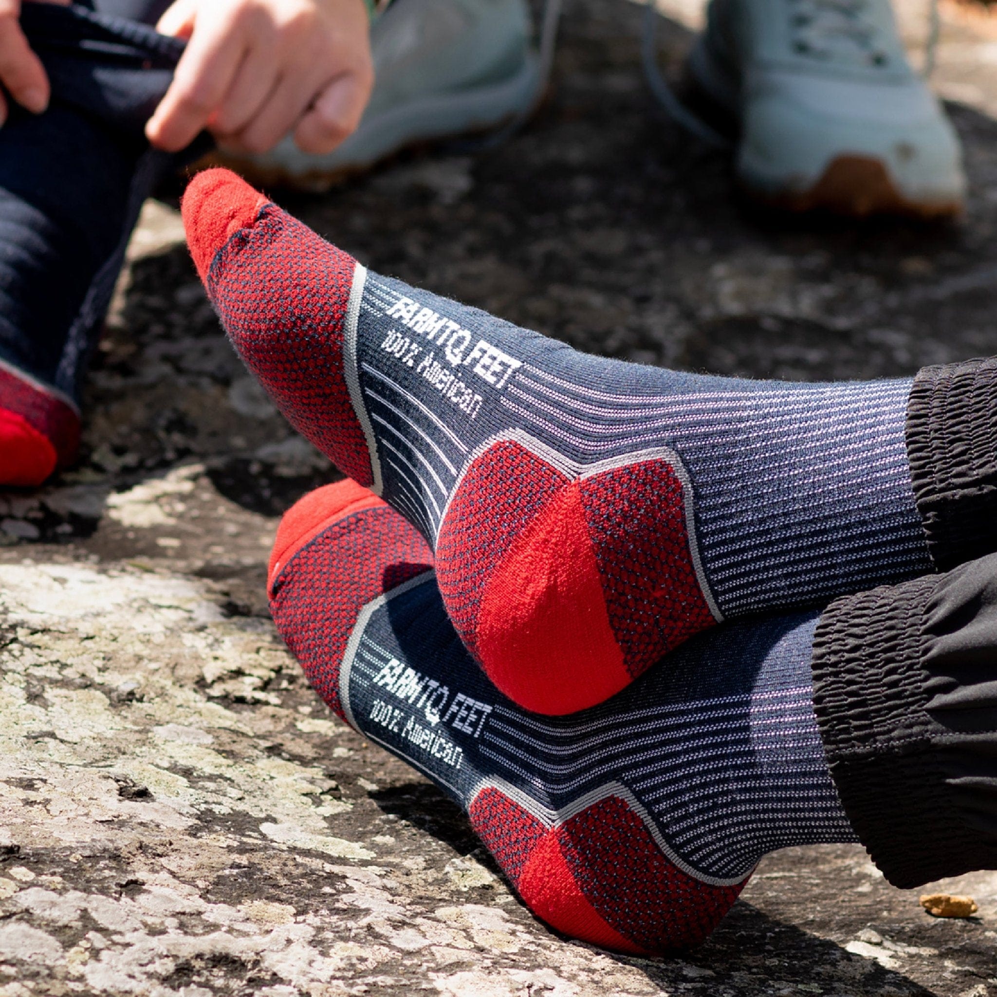 Farm to Feet Damascus Light Cushion 3/4 Crew Hiking Socks  -
