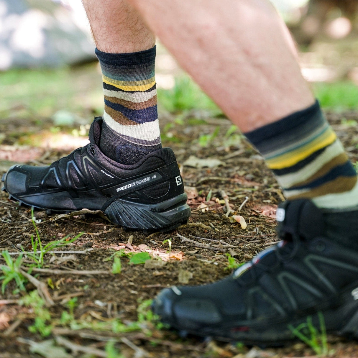 Farm to Feet Max Patch Trail Light Targeted Cushion 3/4 Crew Socks  -