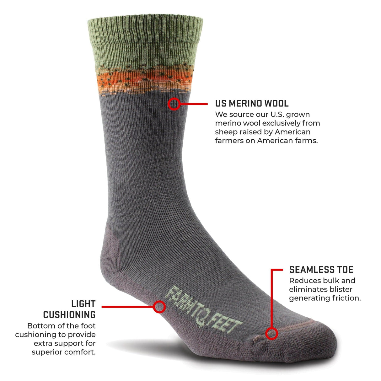 Farm to Feet Missoula Light Cushion Socks -