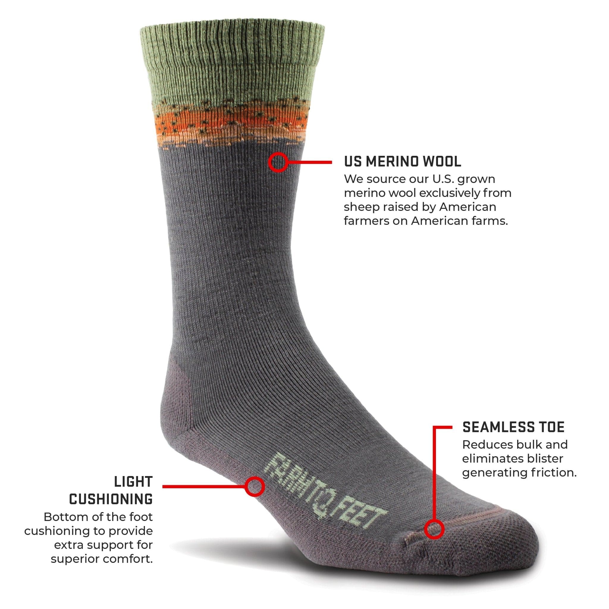 Farm to Feet Missoula Light Cushion Socks  -