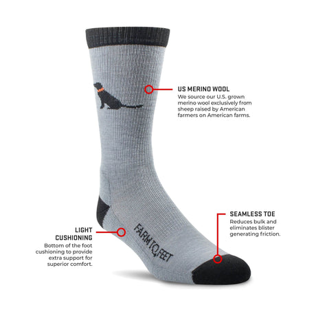 Farm to Feet Sunderland Light Cushion Crew Socks  -