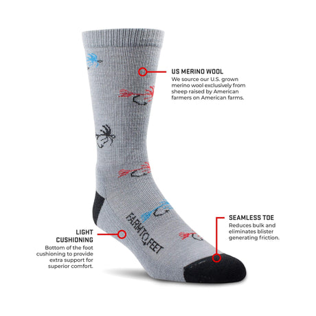 Farm to Feet Yellowstone Light Cushion Crew Socks  -