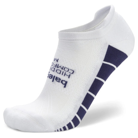 Balega Hidden Comfort No Show Tab Socks  -  Small / White Skipper