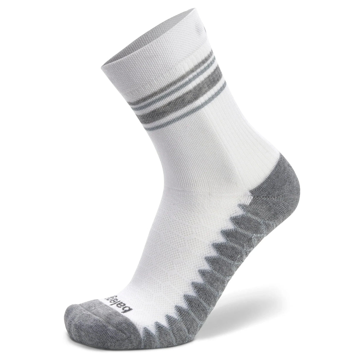 Balega Silver Mini Crew Socks  -  Small / White