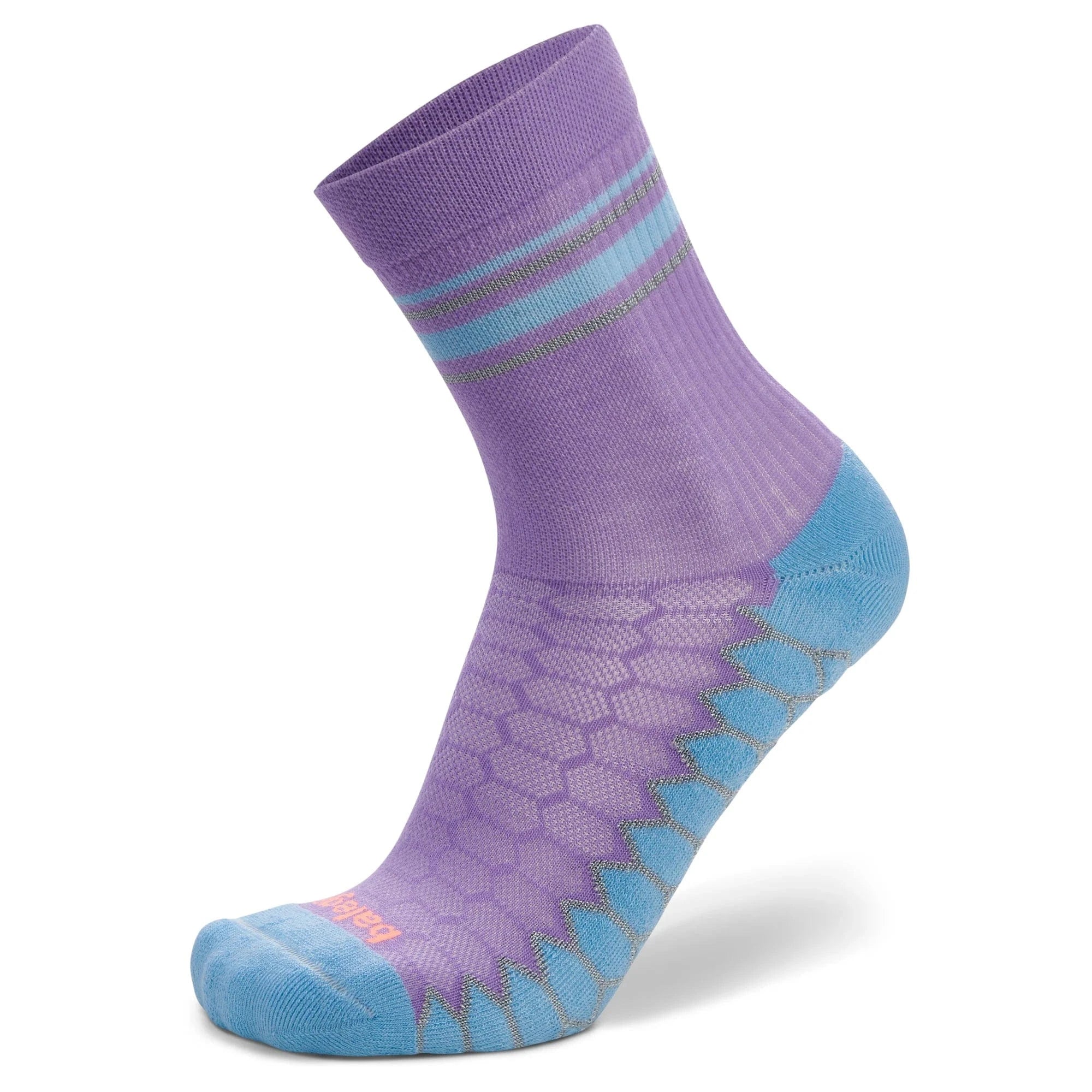 Balega Silver Mini Crew Socks  -  Small / Lavender