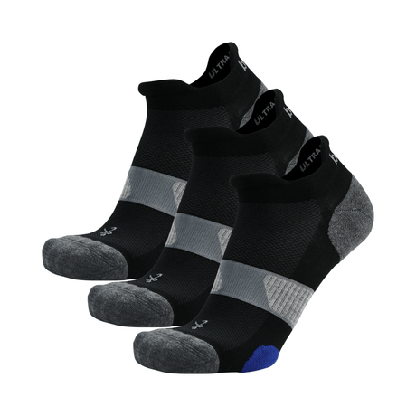 Balega UltraGlide with Lycra Dry No Show 3-Pack  Socks  -  Small / Black
