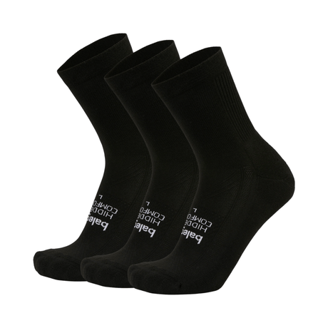 Balega Hidden Comfort Mini Crew 3-Pack Socks  -  Small / Black