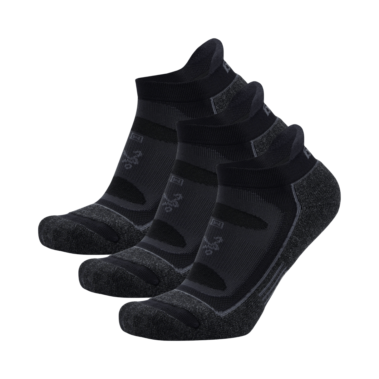 Balega Blister Resist No Show 3-Pack Socks - Small / Black