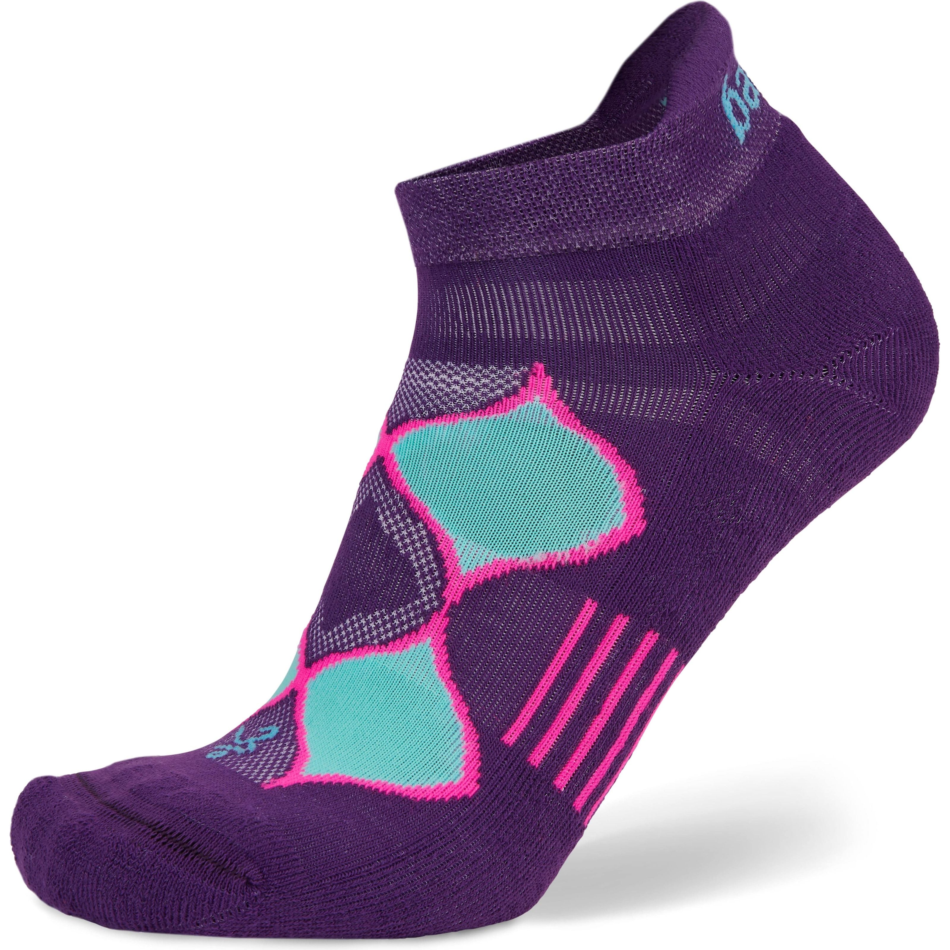 Balega Womens Enduro No Show Socks  -  Small / Charged Purple/Watermelon