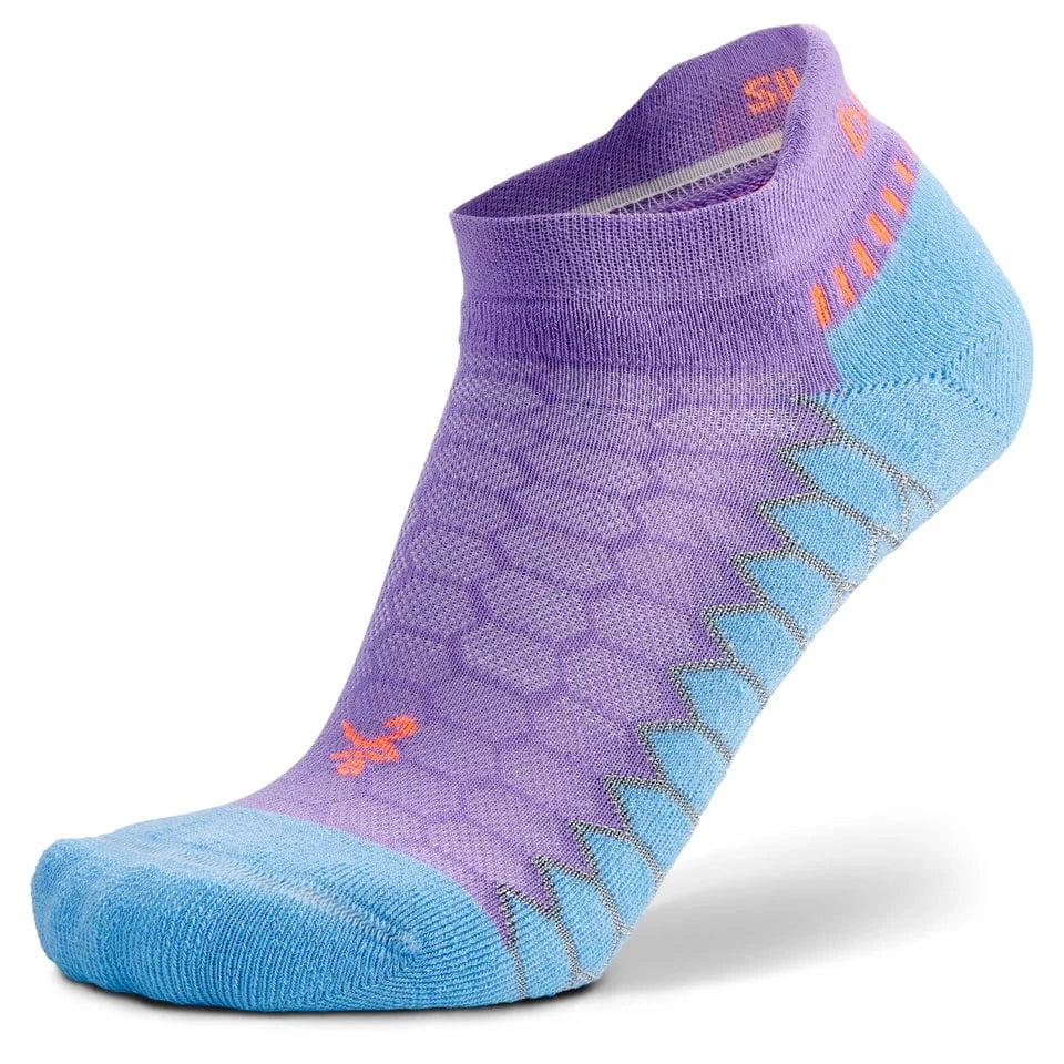 Balega Silver No Show Tab Socks - Small / Lavender
