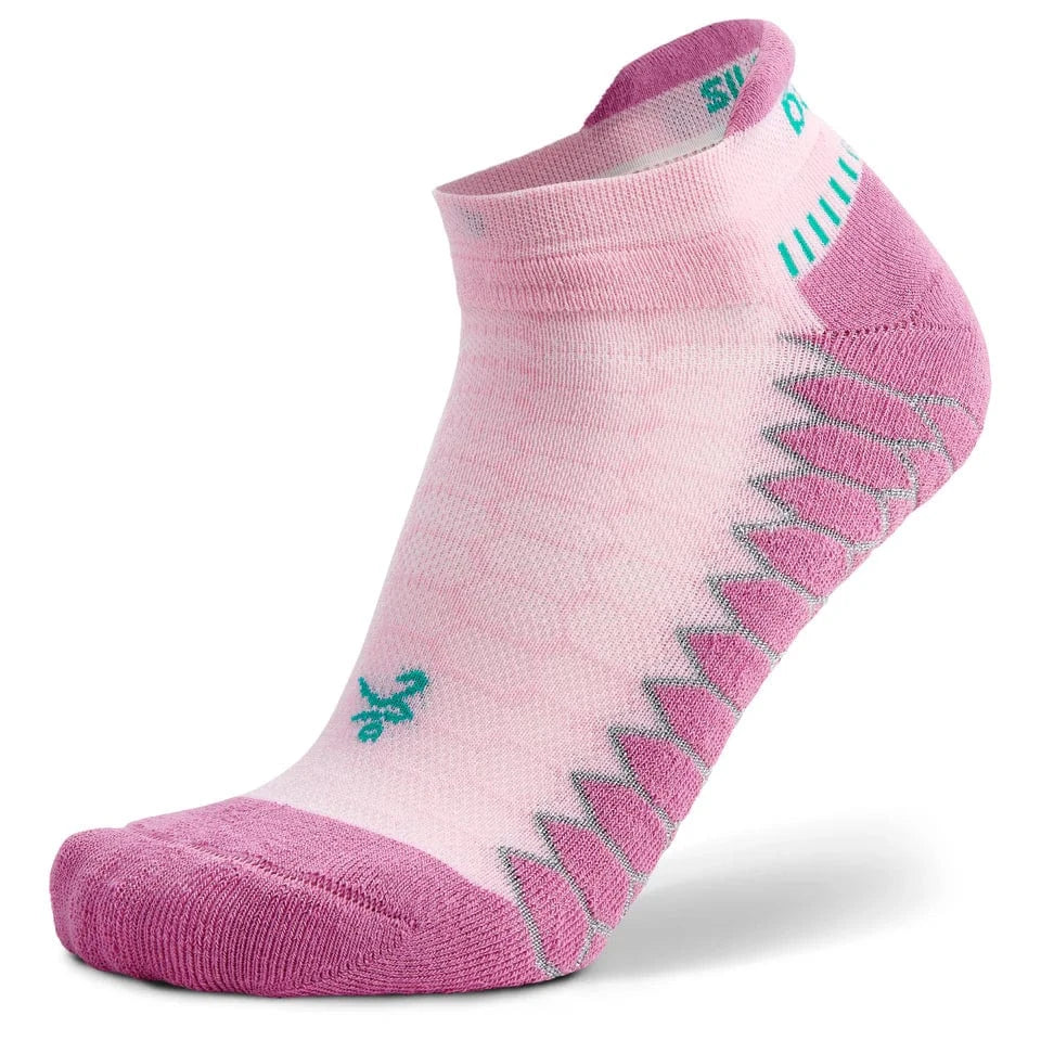 Balega Silver No Show Tab Socks - Small / Light Pink