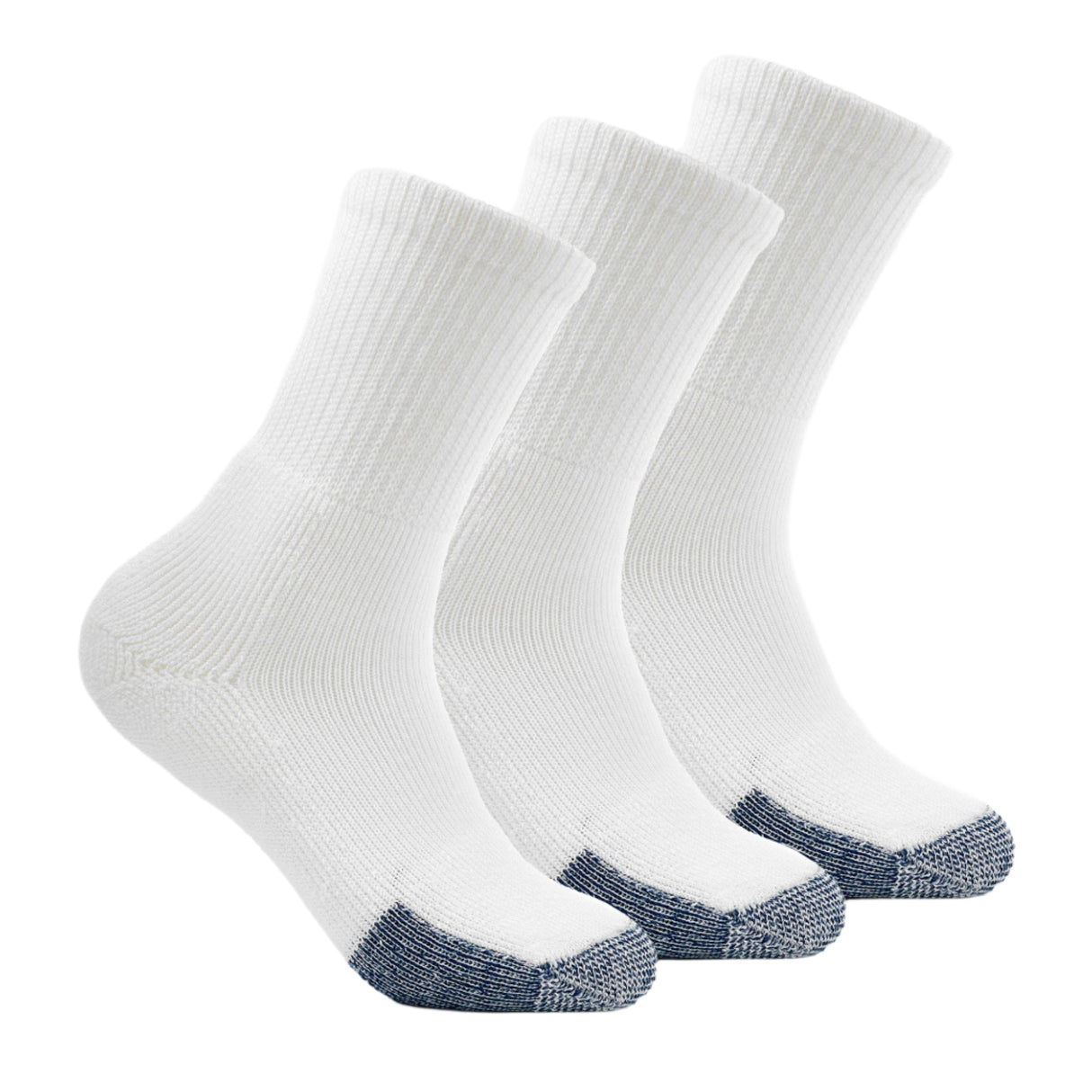 Thorlo Basketball Maximum Cushion Crew 3-Pack Socks  -  Large / White
