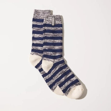 Sealskinz Mens Banham Bamboo Mid-Length Striped Socks  -  Small/Medium / Navy/Gray/Cream