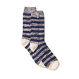 Sealskinz Mens Banham Bamboo Mid-Length Striped Socks  -  Small/Medium / Navy/Gray/Cream