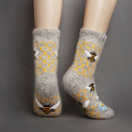 Siberia Spirit Bee Cozy Crew Socks  -