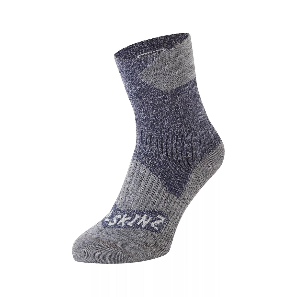 Sealskinz Bircham Waterproof All-Weather Ankle Socks - Small / Navy Blue/Gray Marl