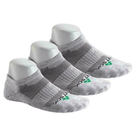 Fitsok CF2 Shadow Yarn No-Show Socks 3-Pack  -  Medium / Gunmetal