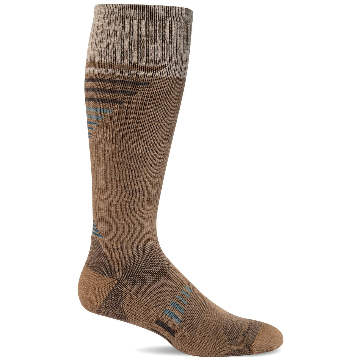 Sockwell Mens Ascend II Moderate Compression Socks  -  Medium/Large / Khaki