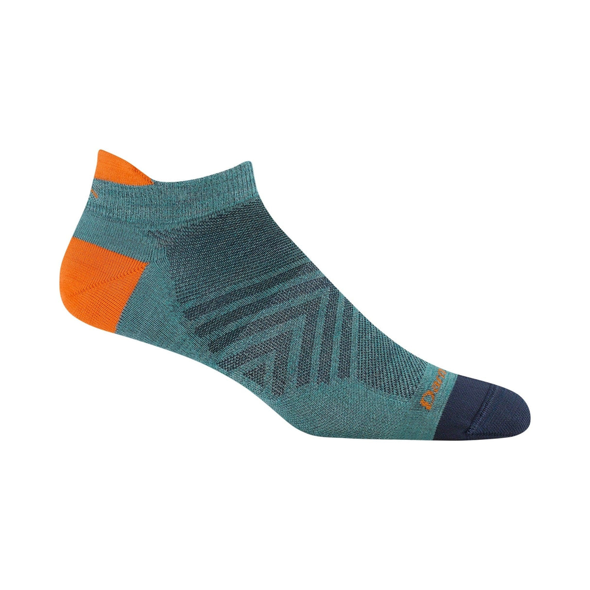 Darn Tough Mens Run No Show Tab No Cushion Ultra-Lightweight Socks - Medium / Aqua
