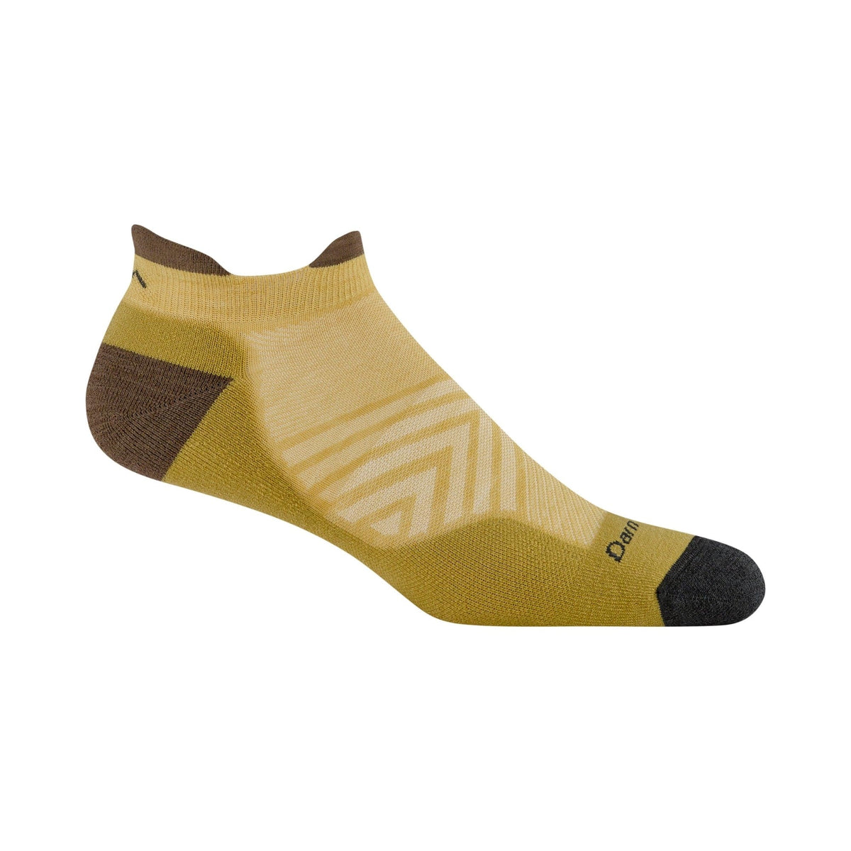 Darn Tough Mens Run No Show Tab Ultra-Lightweight Socks - Medium / Sandstone