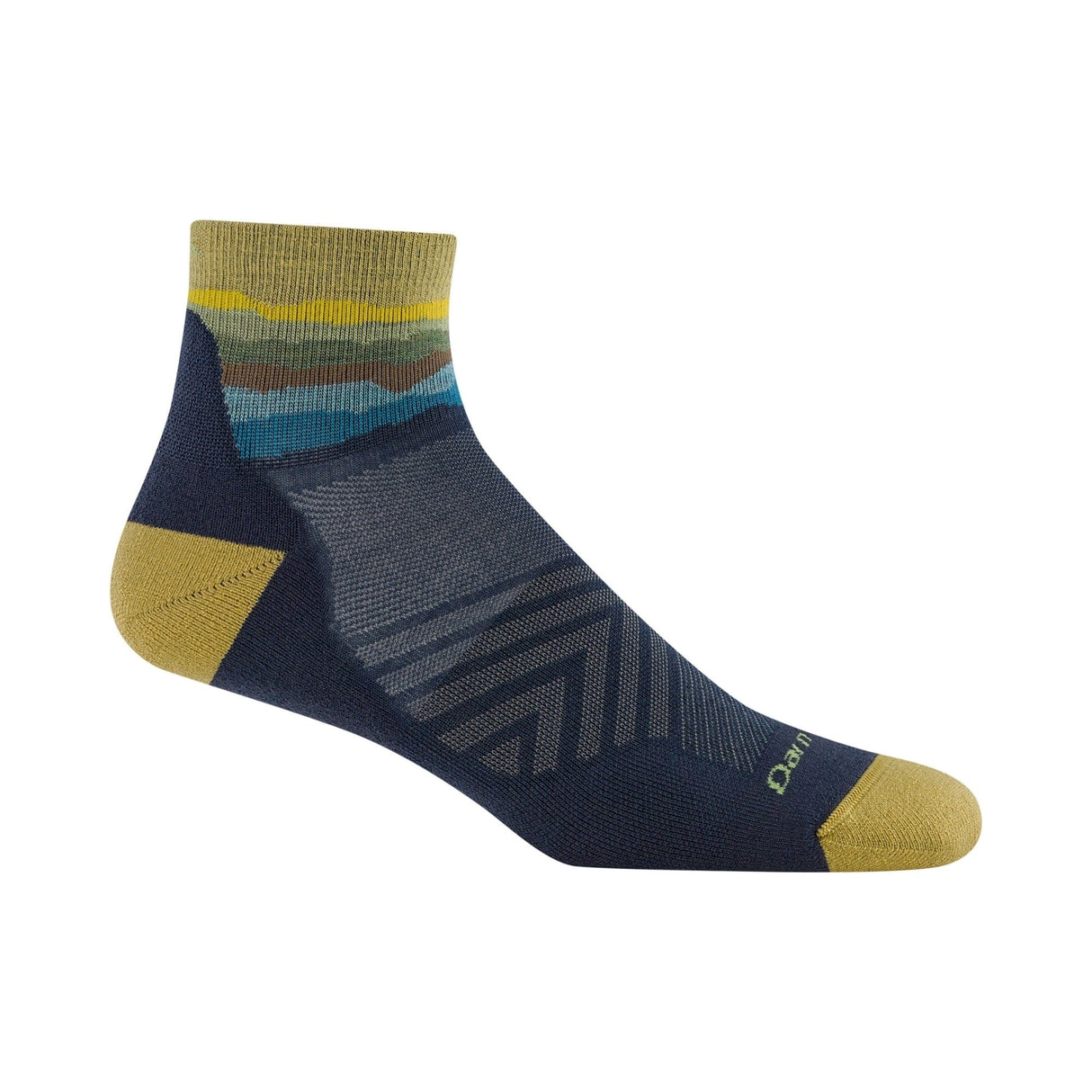 Darn Tough Mens Run Quarter Ultra-Lightweight Socks - Medium / Skyracer Blue
