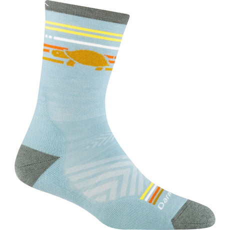 Darn Tough Womens Pacer Micro Crew Ultra-Lightweight Running Socks  -  Small / Glacier