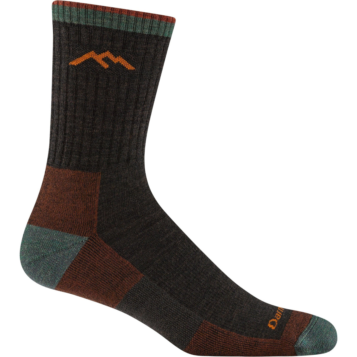 Darn Tough Mens Hiker Micro Crew Midweight Socks - Medium / Walnut